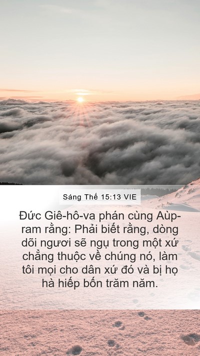 Sáng Thế 15:13 VIE Bible Verse Image