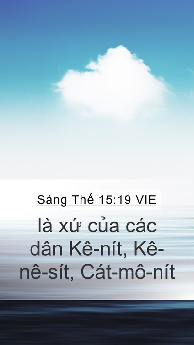 Sáng Thế 15:19 VIE Bible Verse Image