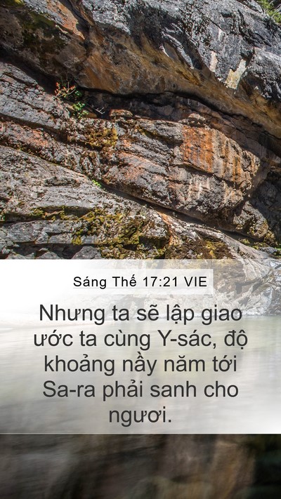 Sáng Thế 17:21 VIE Bible Verse Image