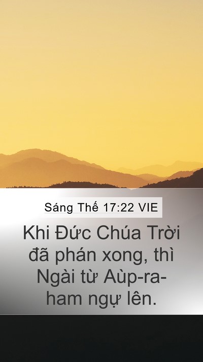 Sáng Thế 17:22 VIE Bible Verse Image
