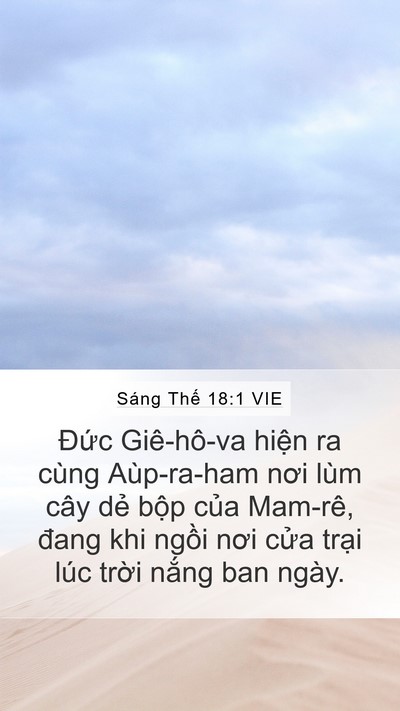 Sáng Thế 18:1 VIE Bible Verse Image