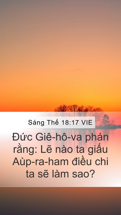 Sáng Thế 18:17 VIE Bible Verse Image