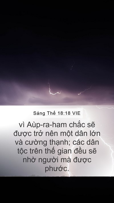Sáng Thế 18:18 VIE Bible Verse Image
