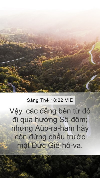 Sáng Thế 18:22 VIE Bible Verse Image