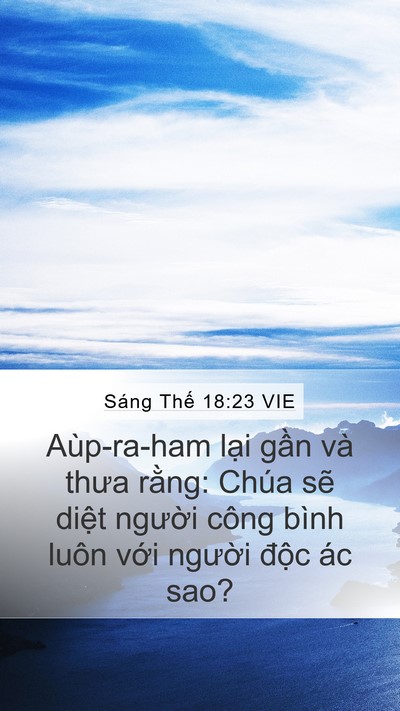 Sáng Thế 18:23 VIE Bible Verse Image