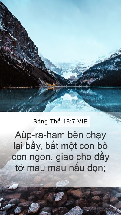 Sáng Thế 18:7 VIE Bible Verse Image