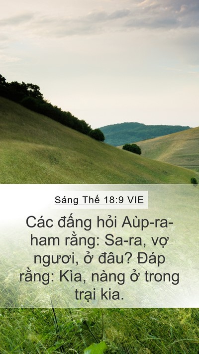 Sáng Thế 18:9 VIE Bible Verse Image