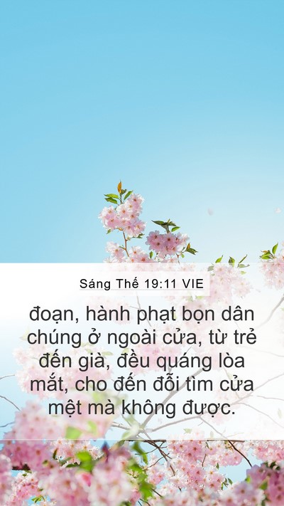 Sáng Thế 19:11 VIE Bible Verse Image