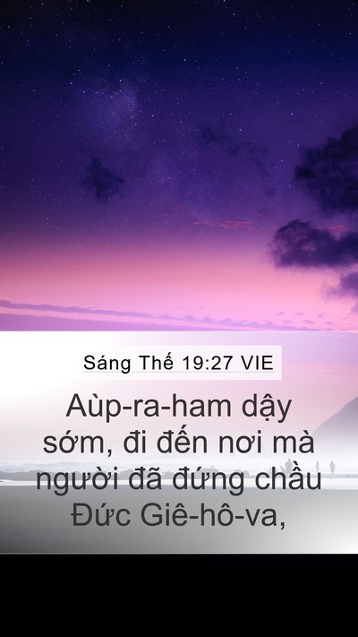 Sáng Thế 19:27 VIE Bible Verse Image