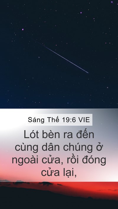 Sáng Thế 19:6 VIE Bible Verse Image