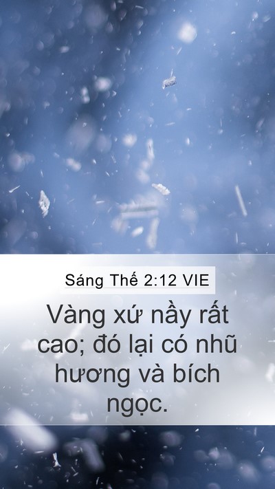 Sáng Thế 2:12 VIE Bible Verse Image