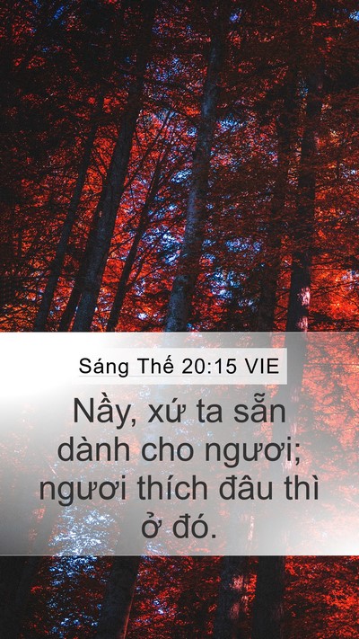 Sáng Thế 20:15 VIE Bible Verse Image