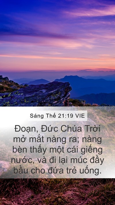 Sáng Thế 21:19 VIE Bible Verse Image