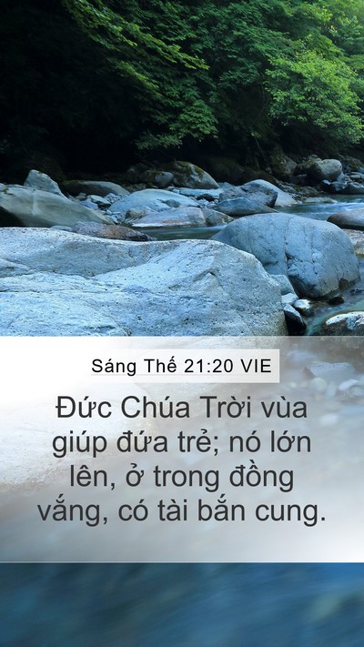 Sáng Thế 21:20 VIE Bible Verse Image