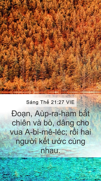 Sáng Thế 21:27 VIE Bible Verse Image