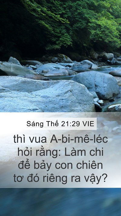 Sáng Thế 21:29 VIE Bible Verse Image