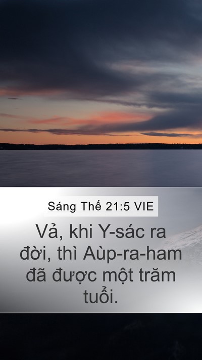 Sáng Thế 21:5 VIE Bible Verse Image
