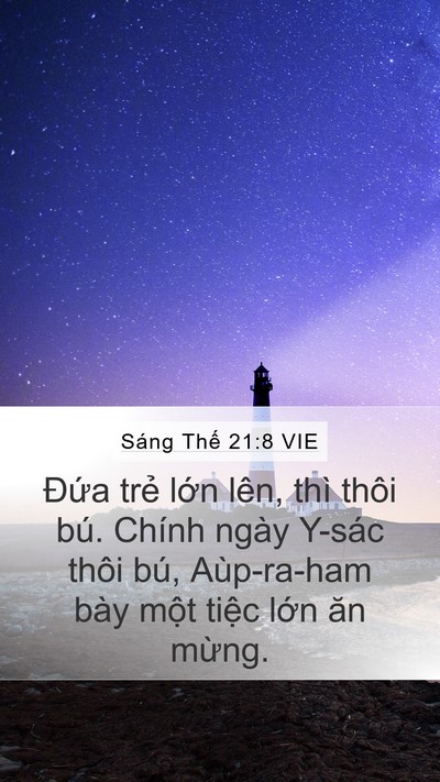 Sáng Thế 21:8 VIE Bible Verse Image