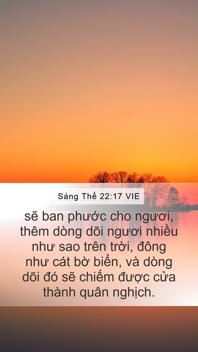 Sáng Thế 22:17 VIE Bible Verse Image