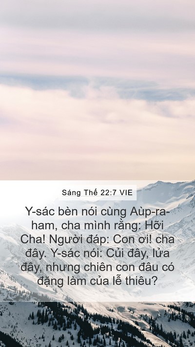 Sáng Thế 22:7 VIE Bible Verse Image