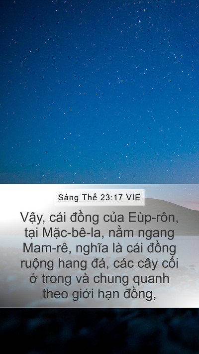 Sáng Thế 23:17 VIE Bible Verse Image
