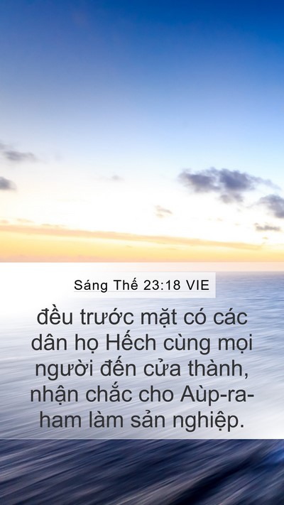 Sáng Thế 23:18 VIE Bible Verse Image