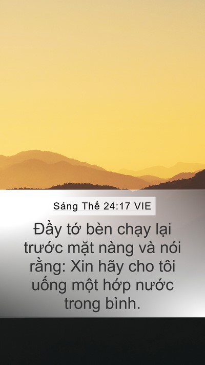 Sáng Thế 24:17 VIE Bible Verse Image