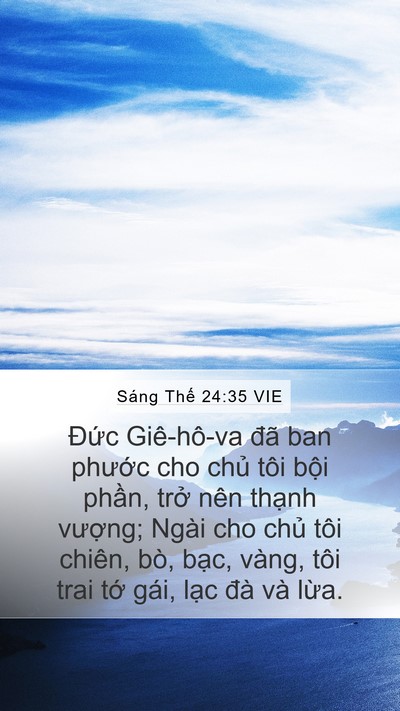 Sáng Thế 24:35 VIE Bible Verse Image