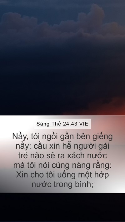 Sáng Thế 24:43 VIE Bible Verse Image