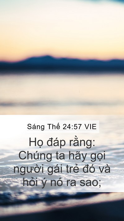 Sáng Thế 24:57 VIE Bible Verse Image