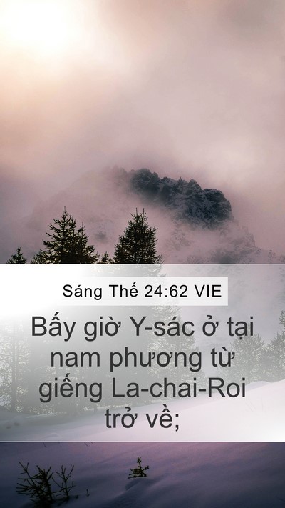 Sáng Thế 24:62 VIE Bible Verse Image