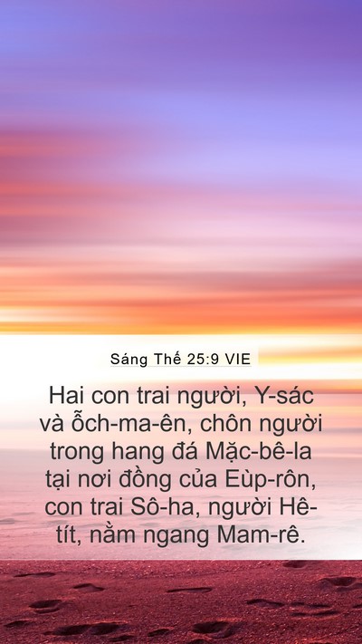 Sáng Thế 25:9 VIE Bible Verse Image