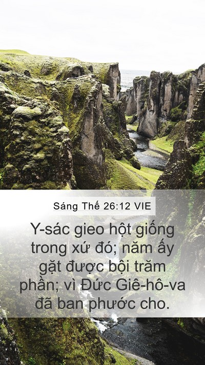 Sáng Thế 26:12 VIE Bible Verse Image