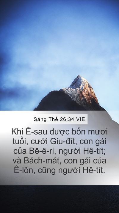 Sáng Thế 26:34 VIE Bible Verse Image