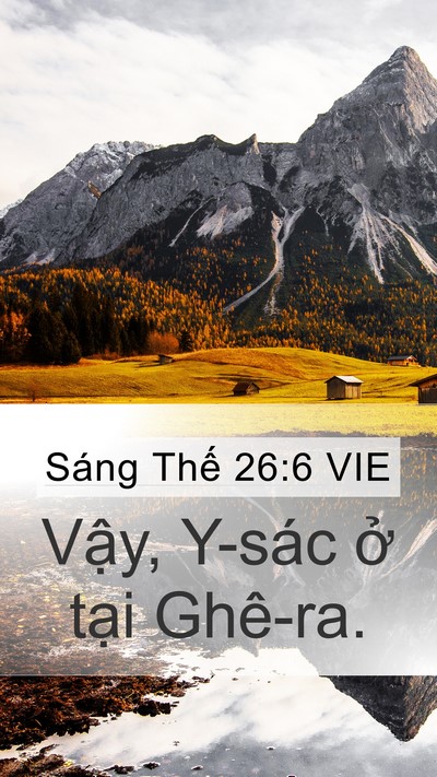 Sáng Thế 26:6 VIE Bible Verse Image