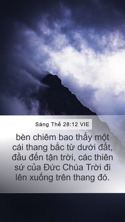 Sáng Thế 28:12 VIE Bible Verse Image