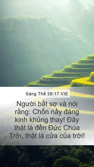 Sáng Thế 28:17 VIE Mobile Phone Wallpaper - Người bắt sợ và nói rằng: Chốn nầy - Mobile Bible Verse Wallpaper