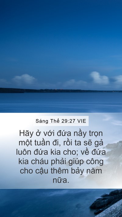 Sáng Thế 29:27 VIE Bible Verse Image