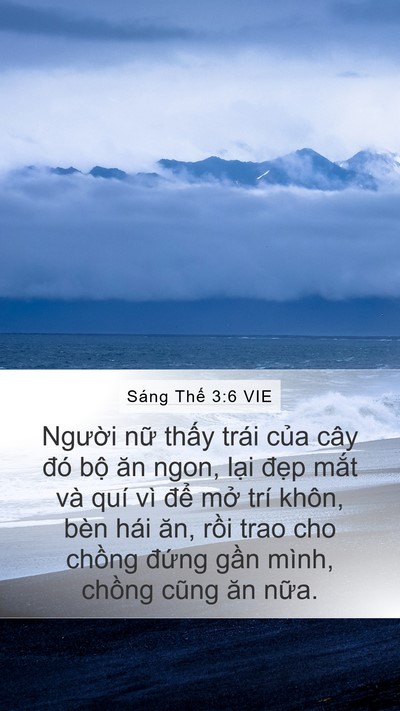 Sáng Thế 3:6 VIE Bible Verse Image