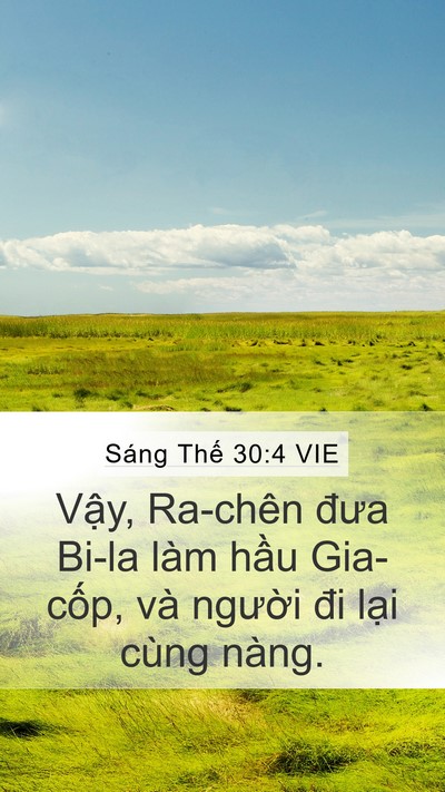 Sáng Thế 30:4 VIE Bible Verse Image