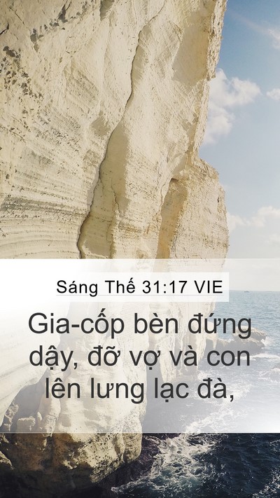 Sáng Thế 31:17 VIE Bible Verse Image