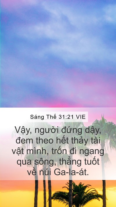 Sáng Thế 31:21 VIE Bible Verse Image