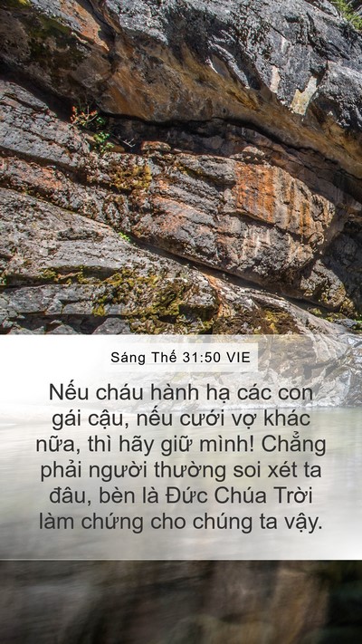 Sáng Thế 31:50 VIE Bible Verse Image