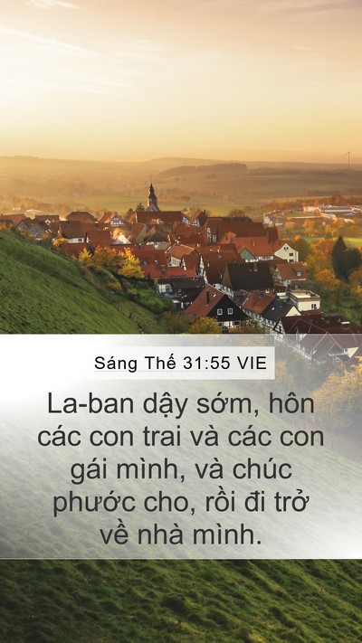 Sáng Thế 31:55 VIE Bible Verse Image
