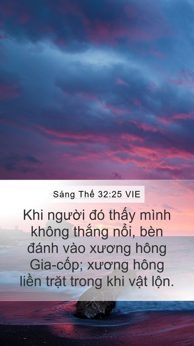 Sáng Thế 32:25 VIE Bible Verse Image
