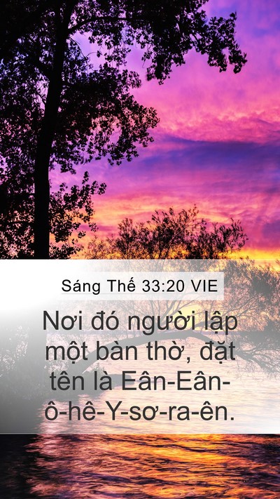 Sáng Thế 33:20 VIE Bible Verse Image