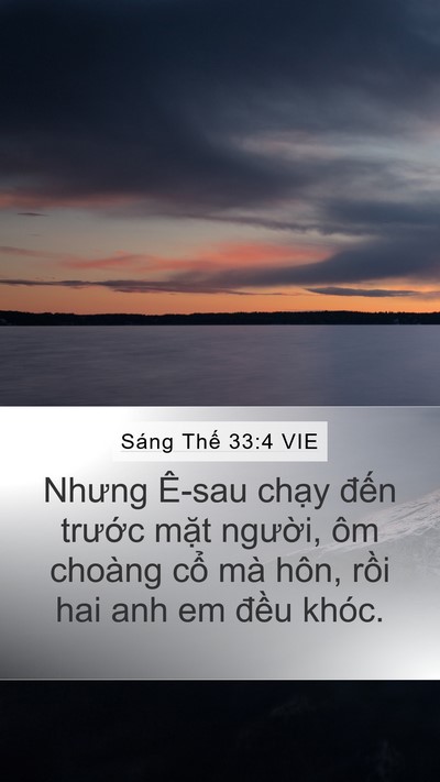 Sáng Thế 33:4 VIE Bible Verse Image