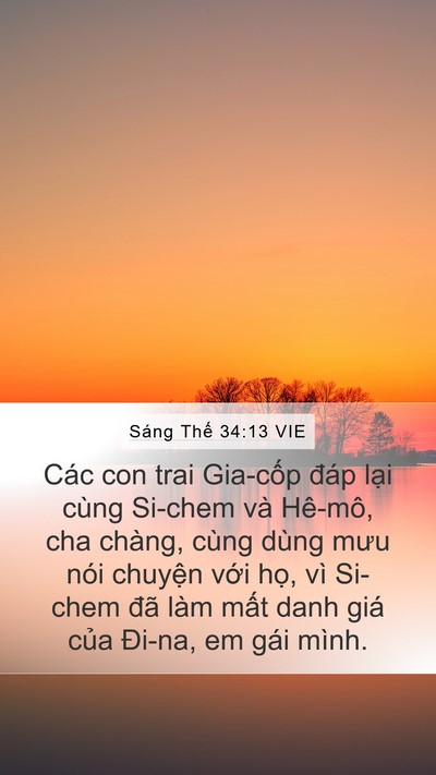Sáng Thế 34:13 VIE Bible Verse Image
