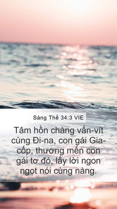 Sáng Thế 34:3 VIE Bible Verse Image