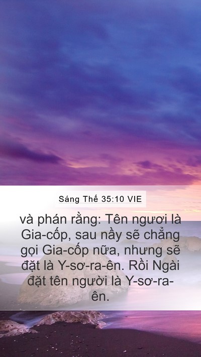 Sáng Thế 35:10 VIE Bible Verse Image